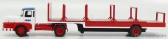 Perfex Unic Izoard Truck Semi-remorque 1958 - Sabine Rancy Cirque - Circus 1:43 Bílá Červená Modrá