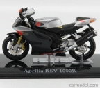 Edicola Aprilia Rsv 1000r 2010 - Škoda Zobrazovací box 1:24 strieborná čierna