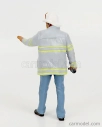 American diorama Figures Firefighters - Fire Captain 1:24 Šedomodrá