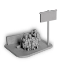 Zvezda figurky Ger. Machine-gun with Crew (Winter Uniform) (1:72)