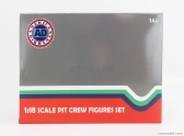 Americké diorámy Figúrky F1 Set 2 2022 - Dioráma Pit-stop Set 7 X Meccanici - Mechanics - With Decals 1:18 Black Green