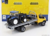 Newray Iveco fiat Daily Roll-off Pianale 2023 With New Holland T6.175 Tractor 1:36 Žlutá Modrá Černá
