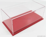 Atlantic Vetrina display box Molhouse Base In Pelle Rossa - Leather Base Red - Lungh.lenght Cm 32.5 X Largh.width Cm 16.5 X Alt.height Cm 12.5 (altezza Interna 10.6 Cm ) 1:18 Plastový Displej