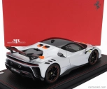 Mr-models Ferrari Sf90 Xx Stradale 2024 - Con Vetrina - With Showcase 1:18 Bianco Artico - Bílá Met Oranžová Černá