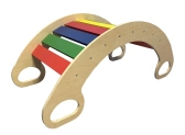 Dve deti Montessori dúhová hojdačka veľká