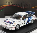 Trofeu Ford england Sierra Rs Cosworth N 5 Rally Nový Zéland 1989 J.mcrae - R.arthur 1:43 Biela Modrá