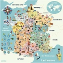 Vilac Magnetická mapa Francie
