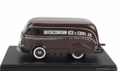 Esval model International D-300 N 601 Van Wisconsin Ice & Coal Co. 1938 - kocky ľadu - ľadová drť 1:43 Hnedá
