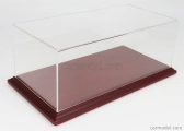 Atlantic Vetrina display box Aichi Base In Legno - Wood Mahogany Base - Lungh.lenght Cm 32.5 X Largh.width Cm 16.5 X Alt.height Cm 12.5 (altezza Interna 12 Cm ) 1:18 Plastový Displej