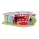 Bigjigs Rail Exkluzívne depo pre 5 vlakov - poškodený obal