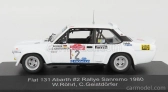 Cmr Fiat 131 Abarth N 2 Rally Sanremo 1980 W.rohrl - C.geistdorfer 1:43 Bílá