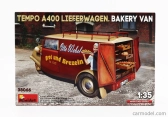 Miniart Tempo A400 Lieferwagen 3-kolesový pekárenský nákladný automobil 1962 1:35 /