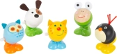 Small Foot Displej natahovací skákací zvířátko sada 5 ks