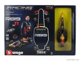 Bburago Red bull F1 Rb19 Team Oracle Red Bull Racing N 11 Season 2023 Sergio Perez 1:24 matná modrá žltá červená