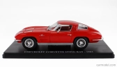 Edicola Chevrolet Corvette Stingray Coupe 1963 - Con Vetrina - With Showcase 1:24 Red