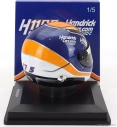 Spark-model Arai helmet Casco Helmet Kyle Larson Team Arrows Mclaren H1100 Nascar Cup Series Season 2024 1:5 Modrá Oranžová Bílá