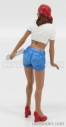 Americké diorámy Figúrky Lady Katie Girl - Meccanico - Mechanic Girl 1:18 White Blue