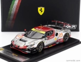 Looksmart Ferrari 296 Gt3 3.0l Turbo V6 Team Vista Af Corse N 54 24h Le Mans 2024 Davide Rigon - Francesco Castellacci - Thomas Flohr 1:43 Silver Red