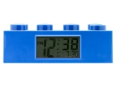 LEGO hodiny s budíkem - Brick modré