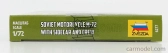 Zvezda Zundapp M-72 Military Motorcycle Sidecar 1941 1:72 /