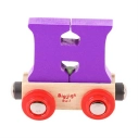 Bigjigs Rail Vagónek dřevěné vláčkodráhy - Písmeno H