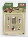 Americká dioráma Sada figúrok Lady Mechanic 1:64 Rôzne