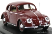Rio-models Volkswagen Maggiolino Beetle 1200 De Luxe 1953 1:43 Bordeaux