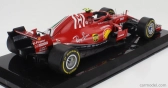 Edicola Ferrari F1  Sf71h N 7 Season 2018 Kimi Raikkonen - Con Vetrina - With Showcase 1:24 Red
