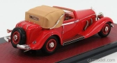 Matrix modely v mierke Mercedes benz 500k By Corsica Dhc Cabriolet Open 1935 1:43 Červená