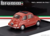 Brumm Fiat 500f Tetto Aperto - Otvorené 1965 1:43 Rosso Corallo Chiaro - Červená
