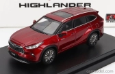 LCD model Toyota Highlander 2022 1:64 Červená