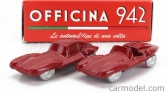 Officina-942 Alfa romeo Set 2x 1900 C52 Disco Volante Coupe + Spider 1952 1:76 červená