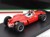 Brumm Cooper F1  T53 Maserati N 62 Italy Gp 1961 L.bandini - With Driver Figure 1:43 Red