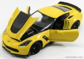 Welly Chevrolet Corvette Z06 Coupe 2017 1:24 Žlutá