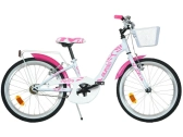 DINO Bikes - Detský bicykel 20" Girl White/Pink