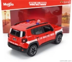 Maisto Jeep Renegade Vigili Del Fuoco 2017 1:24 červená biela