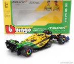 Bburago Mclaren F1  Mcl38 Team Mclaren N 81 2nd Monaco Gp (senna 30th Anniversary) 2024 Oscar Piastri 1:43 Žlutá Zelená Černá