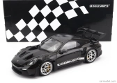Minichamps Porsche 911 992 Gt3 Rs Coupe 2023 - Silver Wheels 1:18 Black