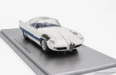 Kess-model Alfa romeo 6c 3000 Superflow I Pininfarina 1956 1:43 White Blue