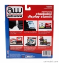 Autoworld Accessories 6x Interlocking Stackable Display Stands 1:64 Black