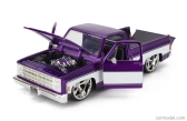 Jada Chevrolet C-10 Pick-up Custom 1985 1:24 Purple White