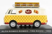 Edicola Alfa romeo Romeo 1 Van Tre Rossi 1960 1:43 Cream Yellow