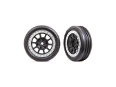 Traxxas kolo 2.2", disk šedý/chromovaný, pneu Ribbed (2) (přední)
