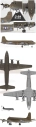 Model Kit letadlo 12652 - USAF C-54 SKYMASTER (1:144)