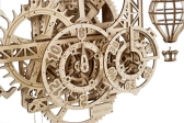 Ugears 3D dřevěné mechanické puzzle Nástěnné hodiny Aero - poškozený obal