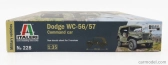 Italeri Dodge Wc56/57 4x4 Command Car Military 1944 1:35 /