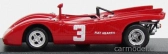 Najlepší model Fiat Abarth 2000 Spider N 3 2. Majstrovstvá Európy 2-litrov Salzburgring 1970 D.quester 1:43 Červená