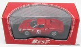 Najlepší model Ferrari 250lm Coupe N 31 Winner Monza 1964 N.vaccarella 1:43 Červená
