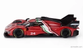 Bburago Ferrari 499p 3.0l Turbo V6 N 24 Modificata 2024 1:18 červená žltá čierna