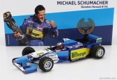 Minichamps Benetton F1  B195 Team Mild Seven Renault N 1 World Champion Winner Pacific Gp 1995 Michael Schumacher 1:18 Modrá Žlutá